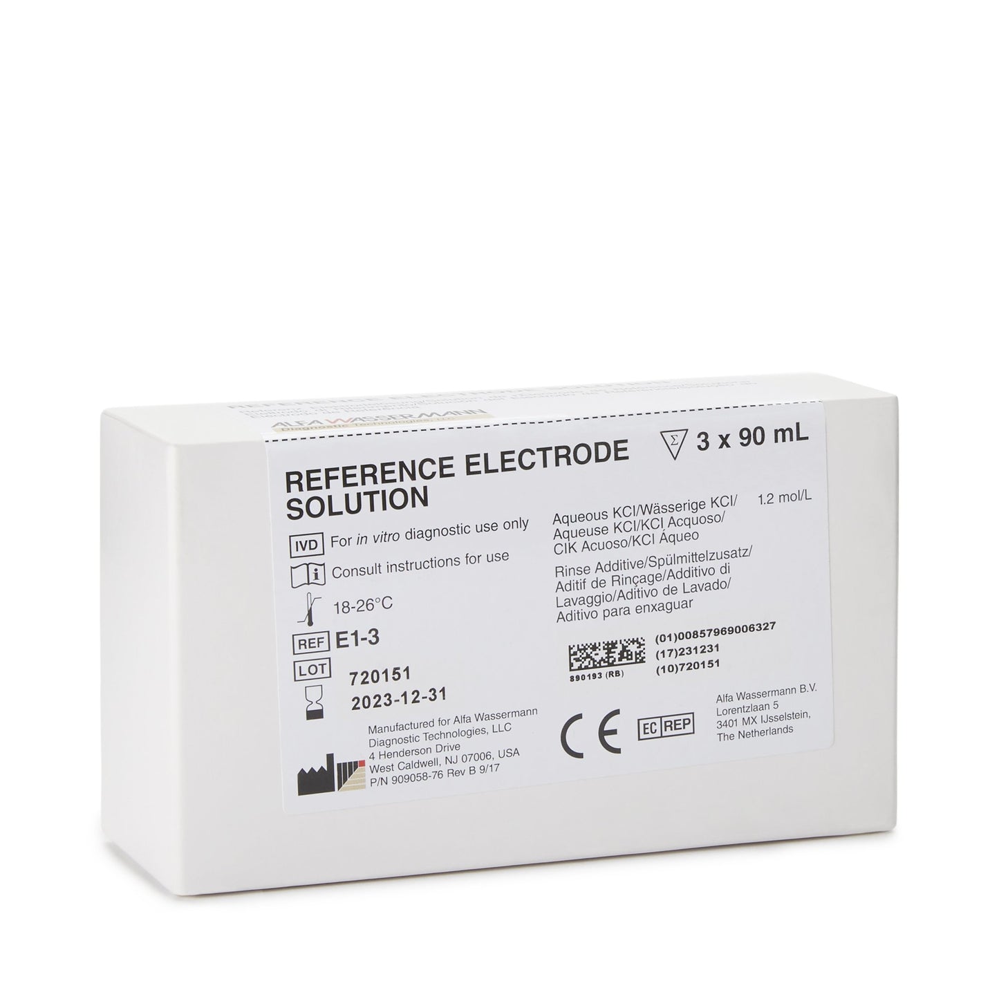 Starlyte™ II Reference Electrode Solution for use with the Starlyte™ Analyzer