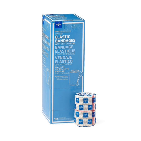 Medline 498689 Matrix Double Hook and Loop Closure Elastic Bandage, 3 Inch x 5 Yard