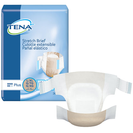 Essity 67603 Tena Stretch Plus Incontinence Brief, Large / Extra Large