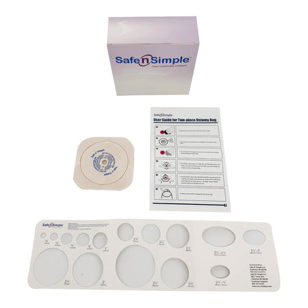 Safe N Simple SNS7304134-NF Ostomy Barrier Safe n Simple Trim to Fit