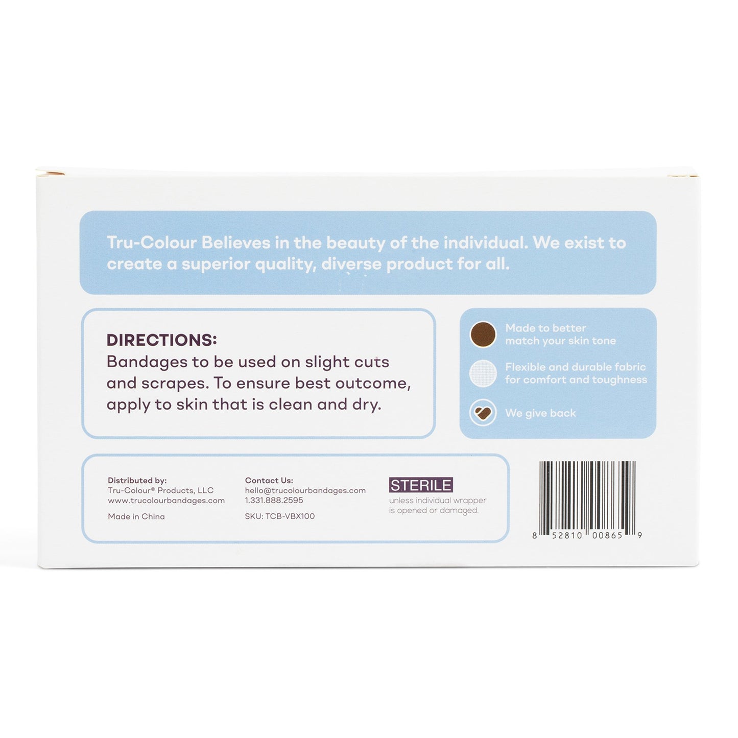 TruColour® Beige / Olive / Brown / Dark Brown Adhesive Strip, 1 x 3 Inch