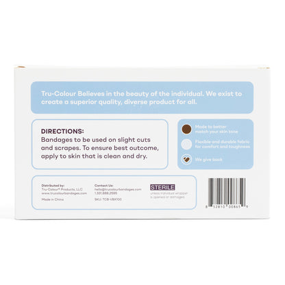 TruColour® Beige / Olive / Brown / Dark Brown Adhesive Strip, 1 x 3 Inch