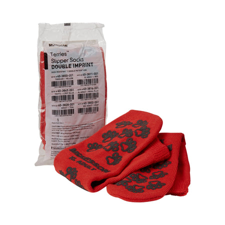McKesson 40-3811-001 Terries Adult Slipper Socks, X-Large
