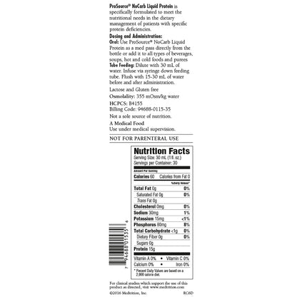 ProSource NoCarb™ Berry Punch Collagen and Whey Protein Formula, 32-ounce Bottle