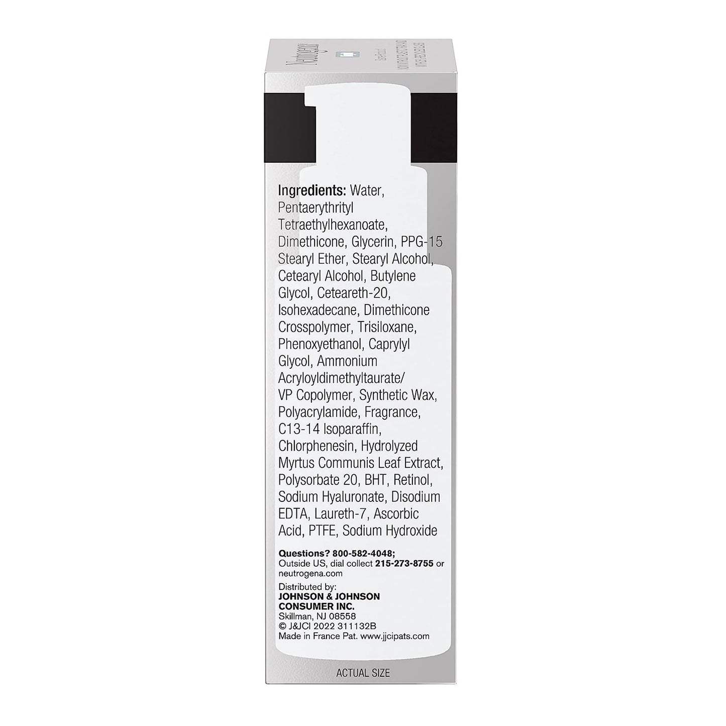 Facial Moisturizer Neutrogena® Rapid Wrinkle Repair® Night 1 oz. Pump Bottle Unscented Lotion