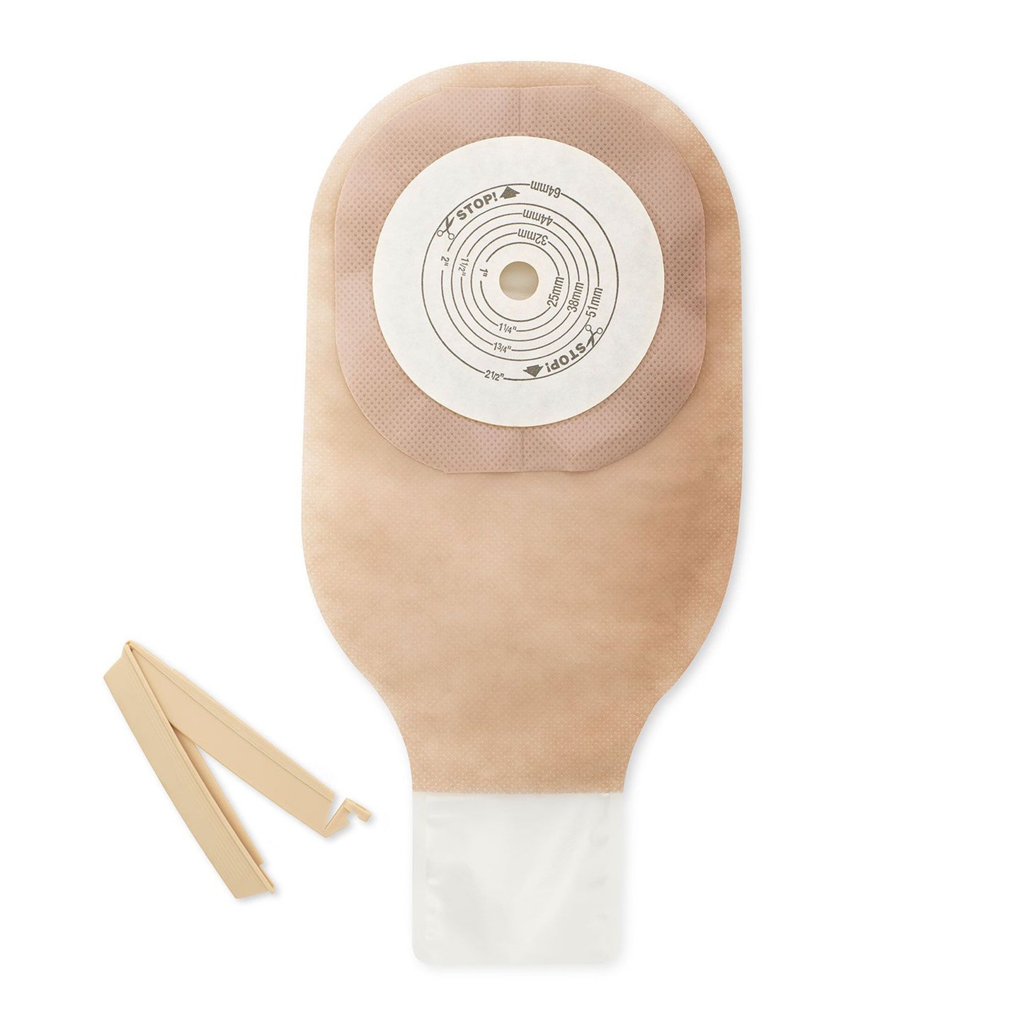 Premier™ 8131 One-Piece Ultra-Clear Ostomy Pouch, Cut to Fit Stomas up to 64 mm