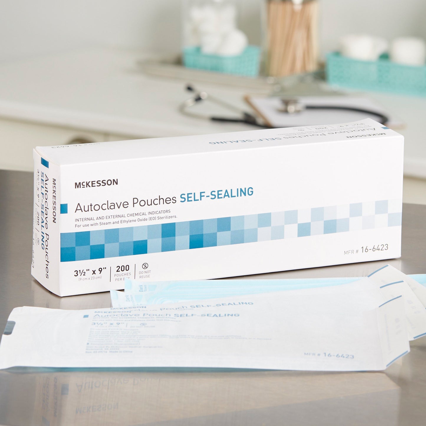 McKesson Sterilization Pouch, 3½ x 9 Inch