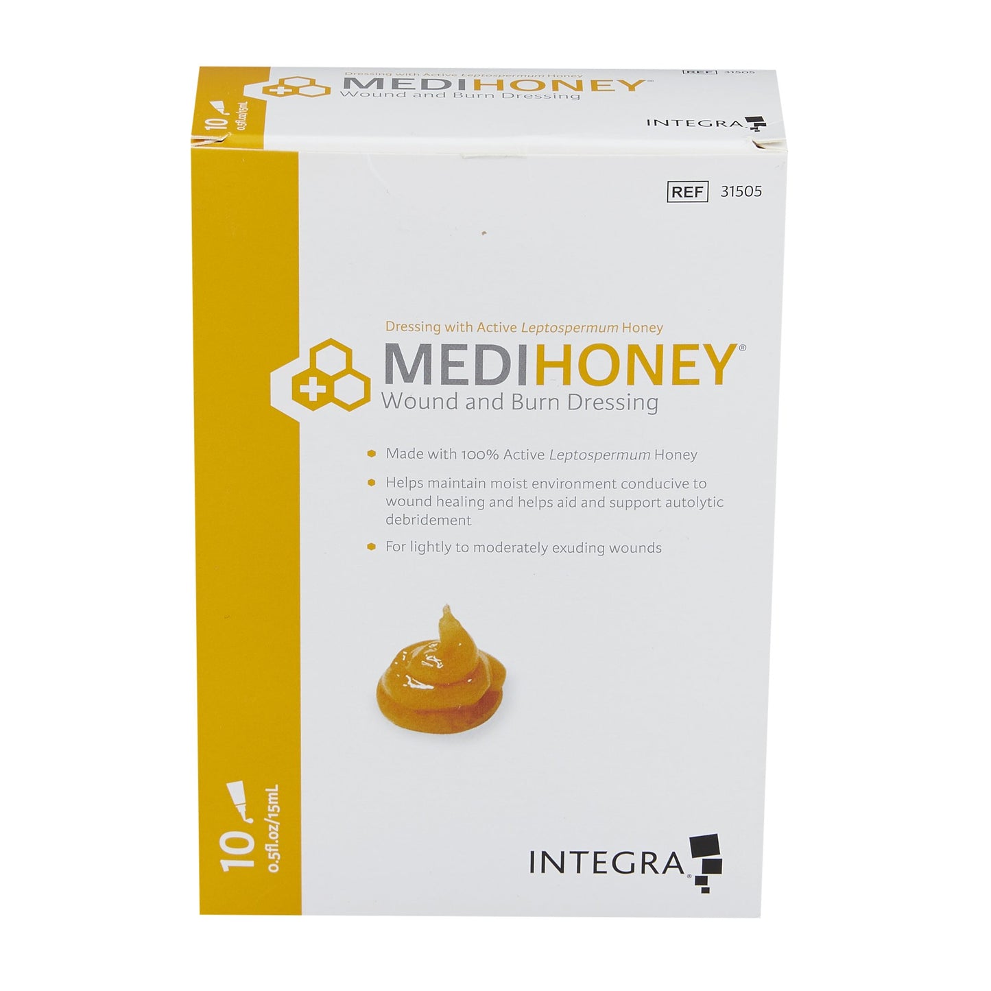 Medihoney Wound and Burn Dressing Paste 0.5 oz Tube