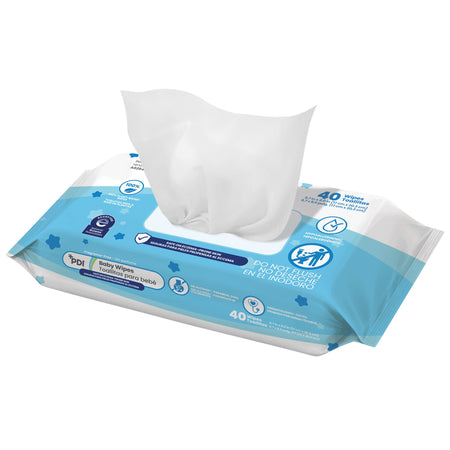 Baby Wipe PDI® Soft Pack Unscented 40 Count