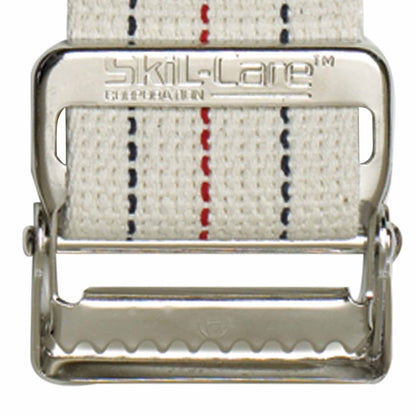 SkiL-Care™ Heavy-Duty Gait Belt with Metal Buckle, Pinstripe, 72 Inch