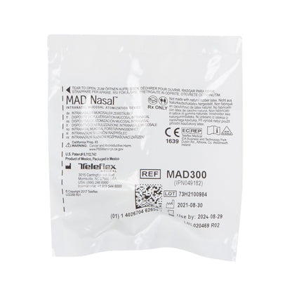 Intranasal Mucosal Atomization Device LMA™ MAD Nasal™ Device Without Syringe, 1.65 Inch Length, 0.17 Inch Tip Diameter