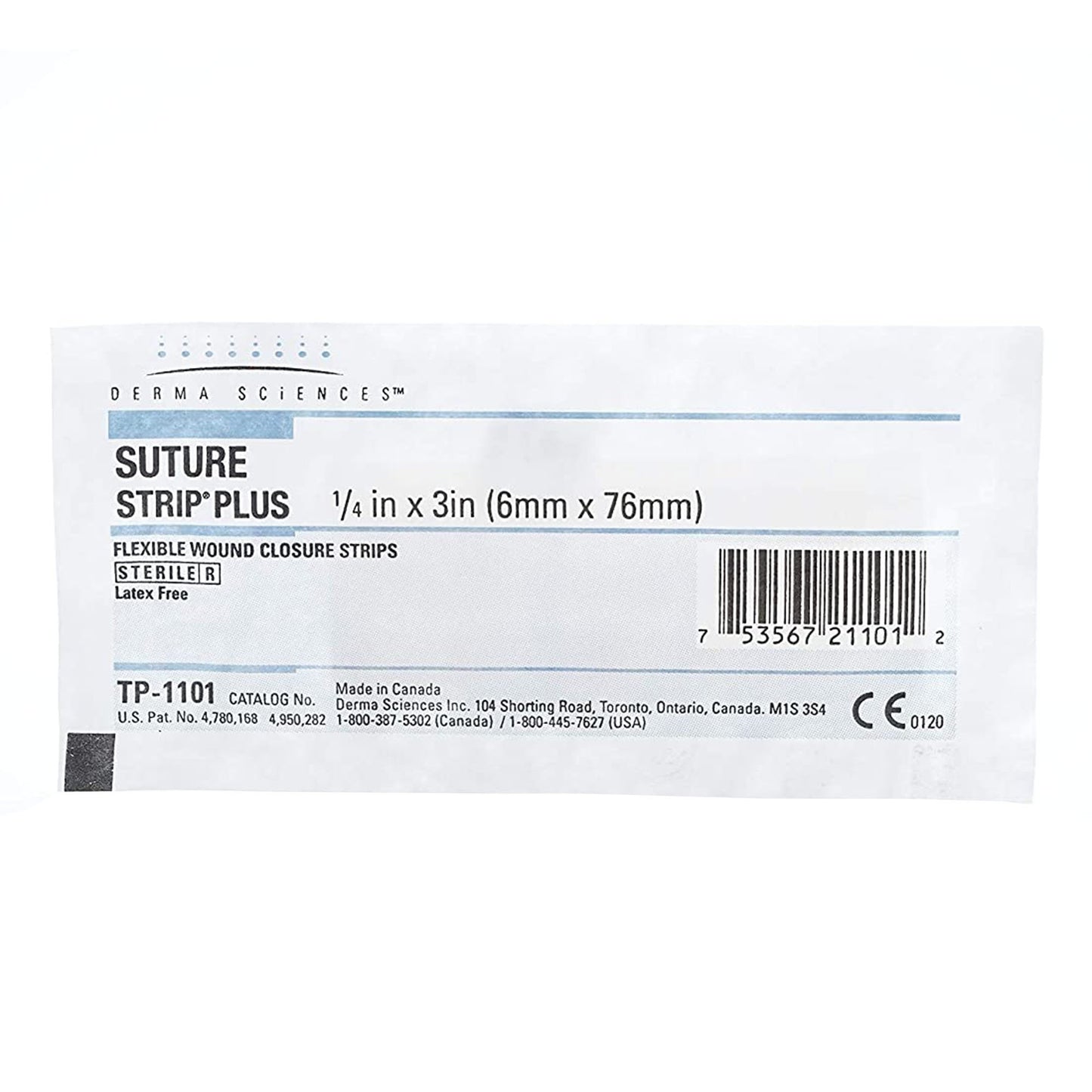 Skin Closure Strip Suture Strip® Plus 1/4 X 3 Inch Nonwoven Polyamide Flexible Strip Tan