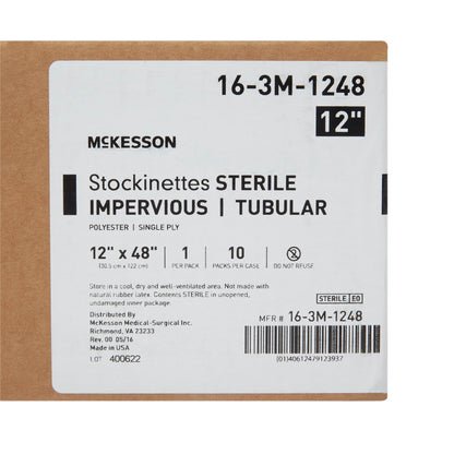 McKesson Impervious Surgical Stockinette, 12 x 48 Inch