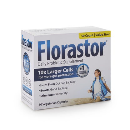 Florastor® Dual Action Probiotic Vegetarian Capsules