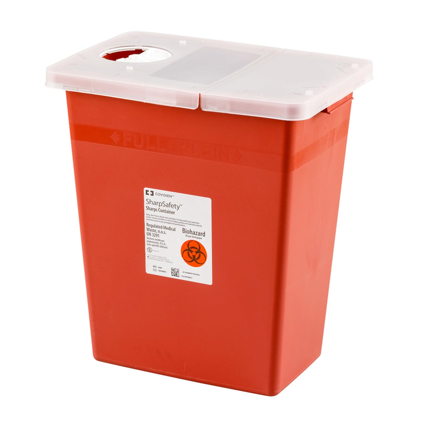 SharpSafety™ Multi-purpose Sharps Container, 8 Gallon, 17½ x 15½ x 11 Inch