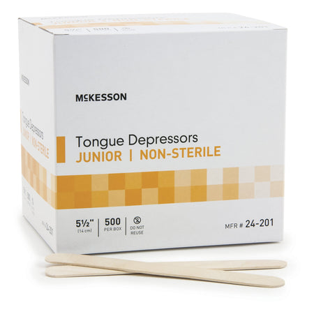 McKesson Tongue Depressor, Wide Blade, nonsterile, Junior