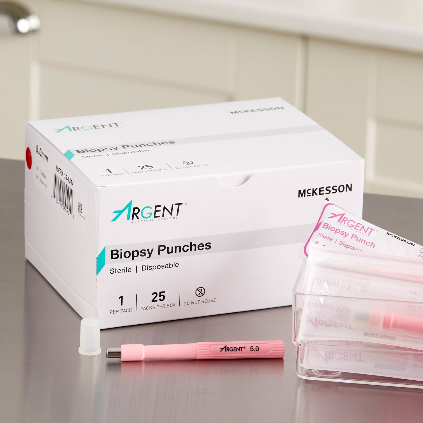 McKesson Argent™ Disposable Biopsy Punches, 5.0 mm