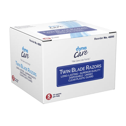 dynaCare Twin Blade Disposable Razor by Dynarex product image - view 3
