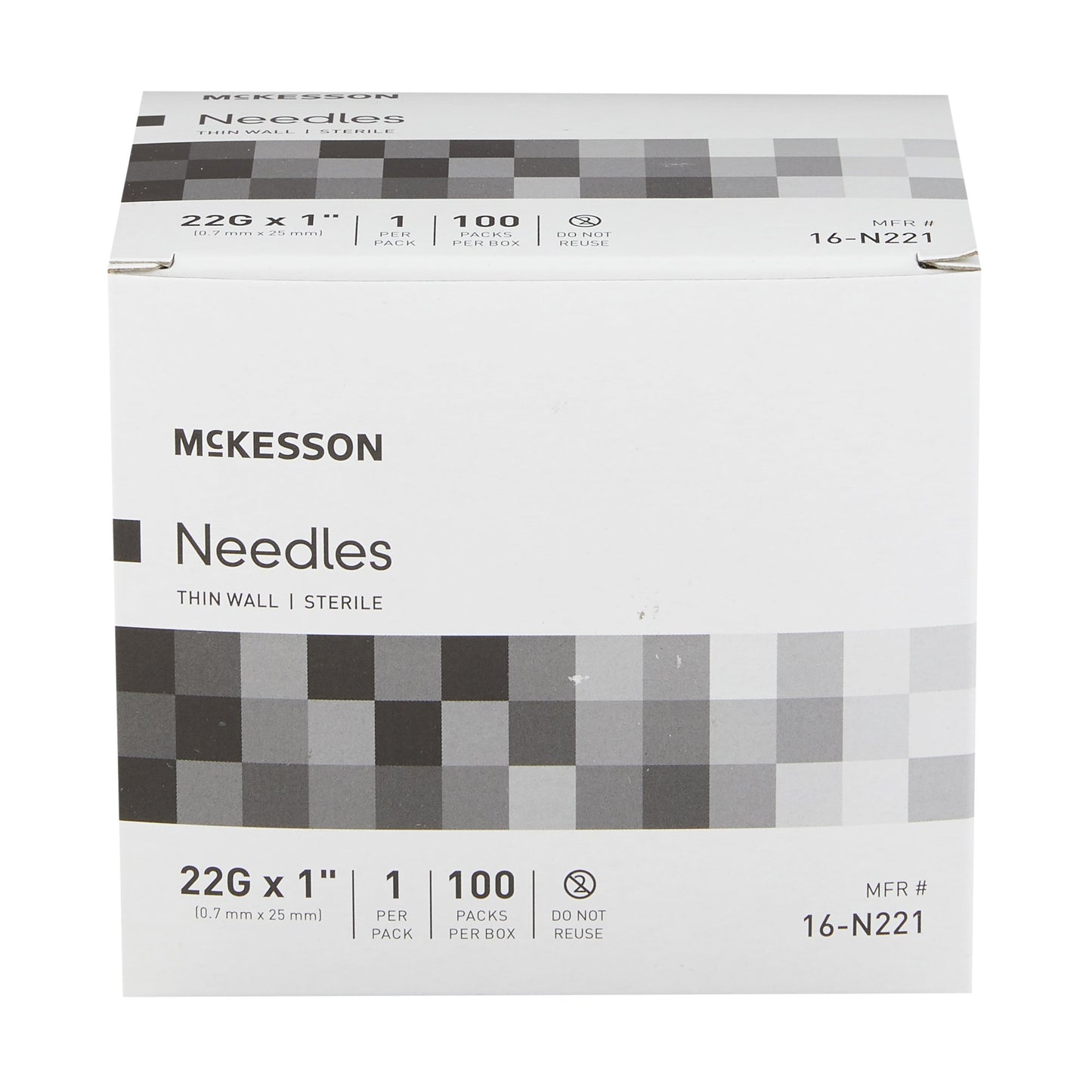 McKesson Hypodermic Needle, 22 Gauge, 1 Inch