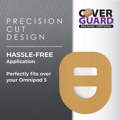 Sensor Overpatch CoverGuard Tan For Omnipod 5 Sensor