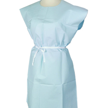 Graham Medical Products 44507 Apex Patient Exam Gown, Medium/Large, Blue