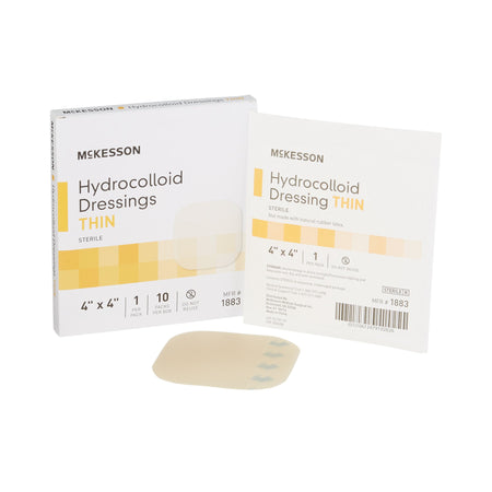 McKesson 1883 Hydrocolloid Dressing, 4 x 4 Inch
