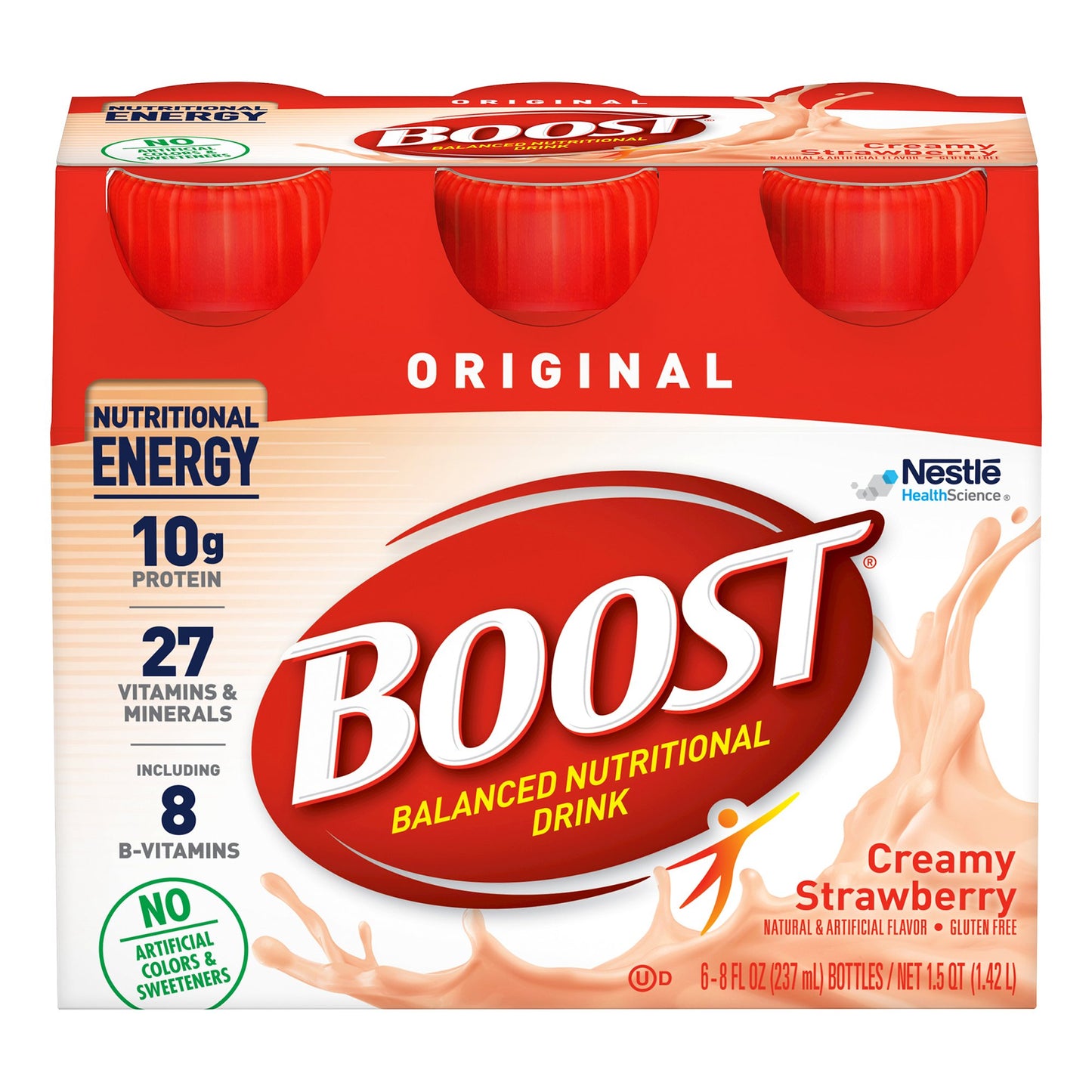 Boost® Original Strawberry Balanced Nutritional Drink, 8-ounce bottle