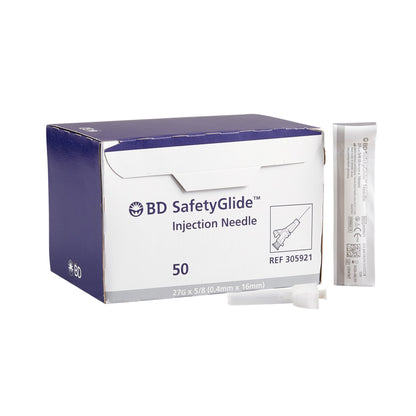 SafetyGlide™ Safety Hypodermic Needle, 27 Gauge, 5/8 Inch Length