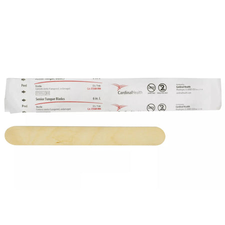 Tongue Depressor Cardinal Health™ 5-1/2 Inch Length White Birch Junior
