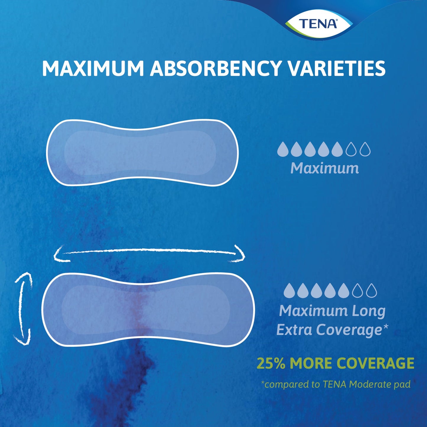 Tena® Intimates™ Ultimate Bladder Control Pad, 16-Inch Length
