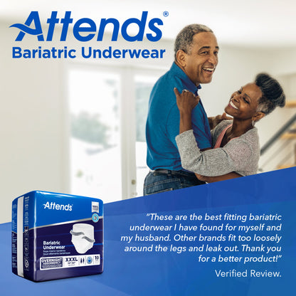Attends® Bariatric Ultimate Absorbent Underwear, 3X-Large