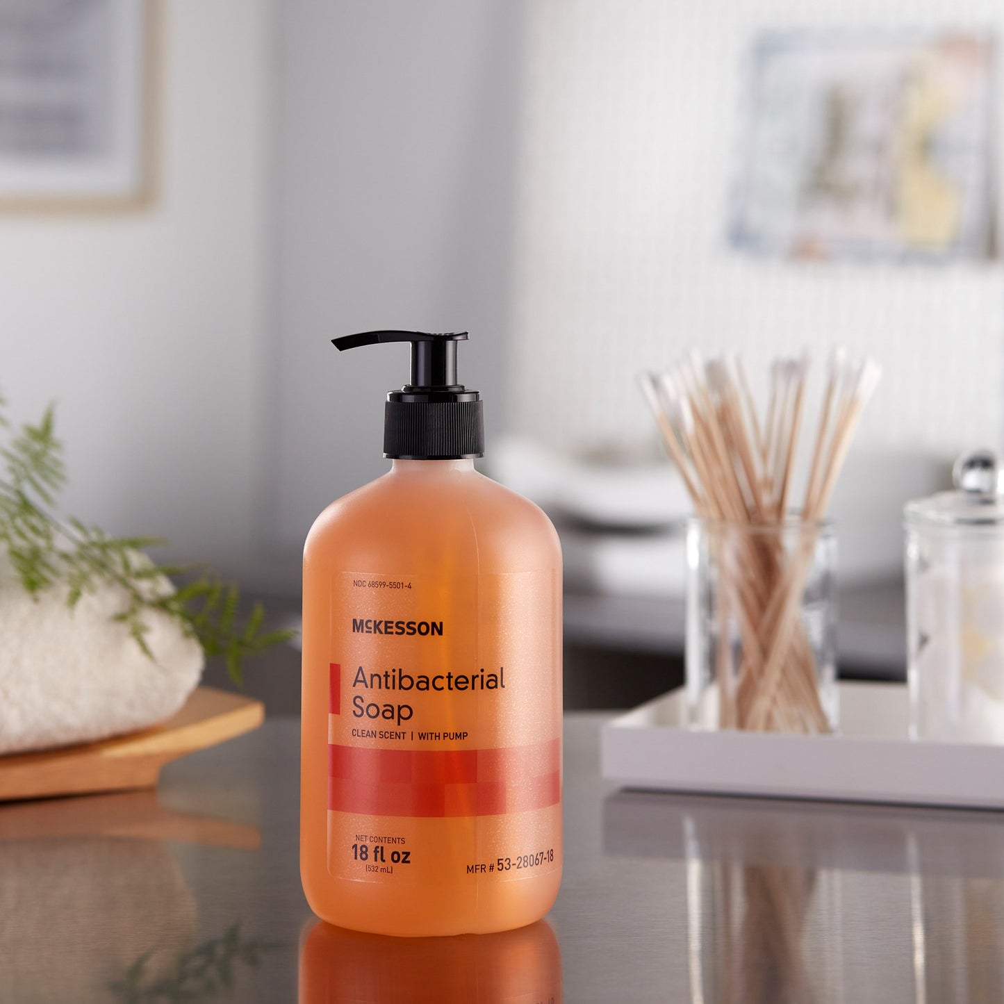 McKesson Clean Scent Antibacterial Soap, 18-ounce bottle