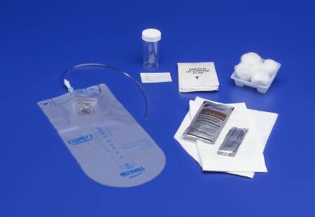 Cardinal 3450 Curity Intermittent Catheter Tray, Vinyl, Closed