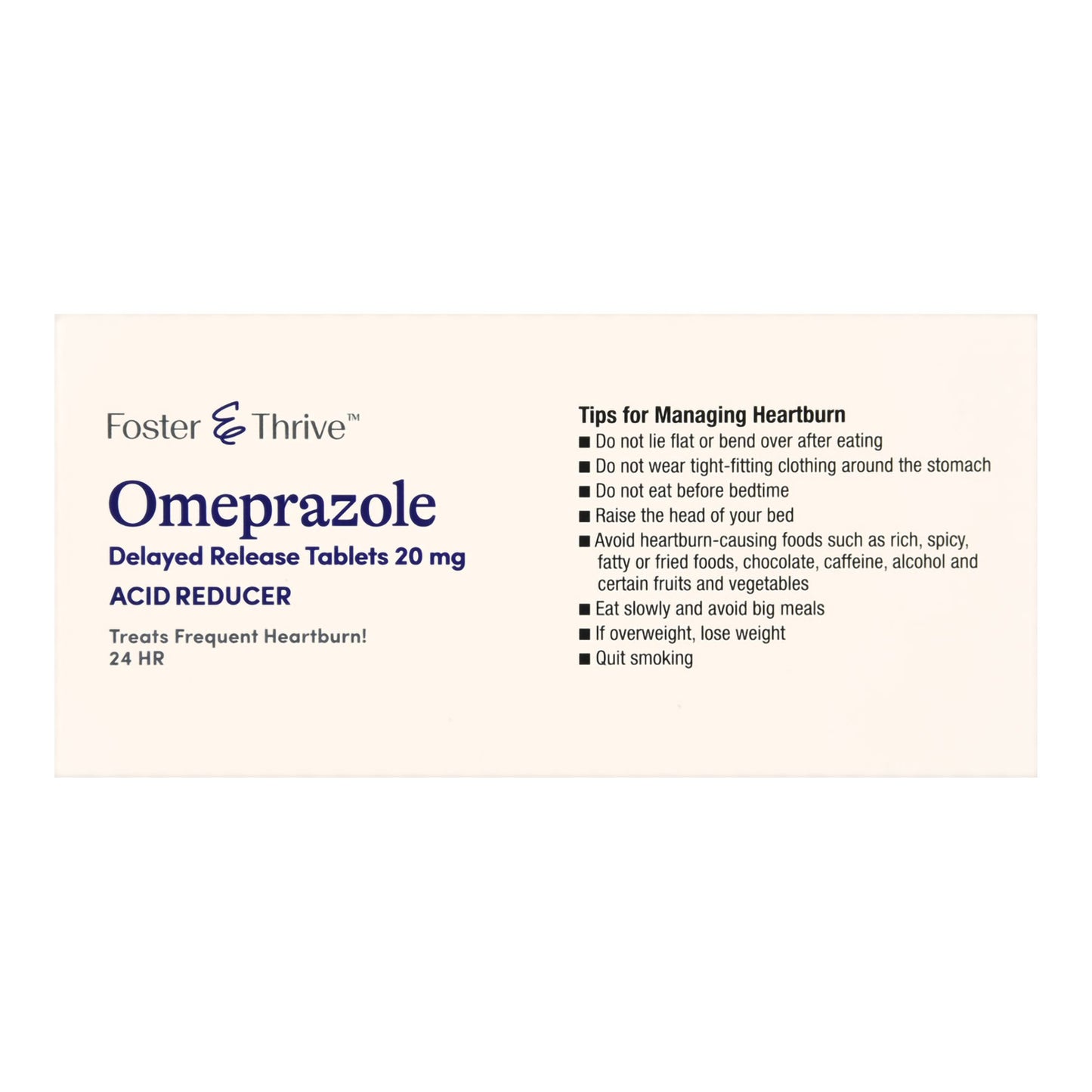 Foster & Thrive™ Omeprazole 20 mg Delayed Release Tablets