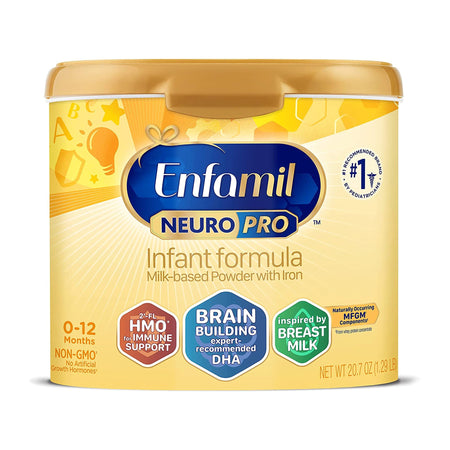 Mead Johnson 472505 Enfamil NeuroPro Infant Formula Milk-Based Powder with Iron, 20.7-oz. canister