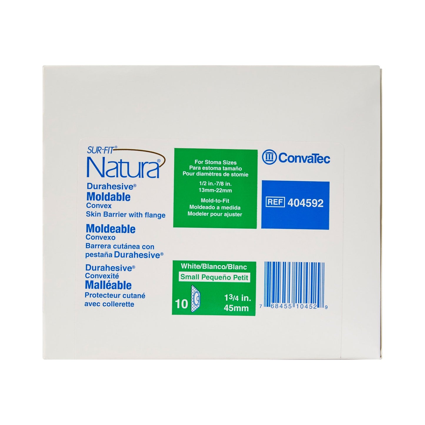 Sur-Fit Natura® Durahesive® Ostomy Barrier with 0.5 – 0.8 Inch Stoma Opening