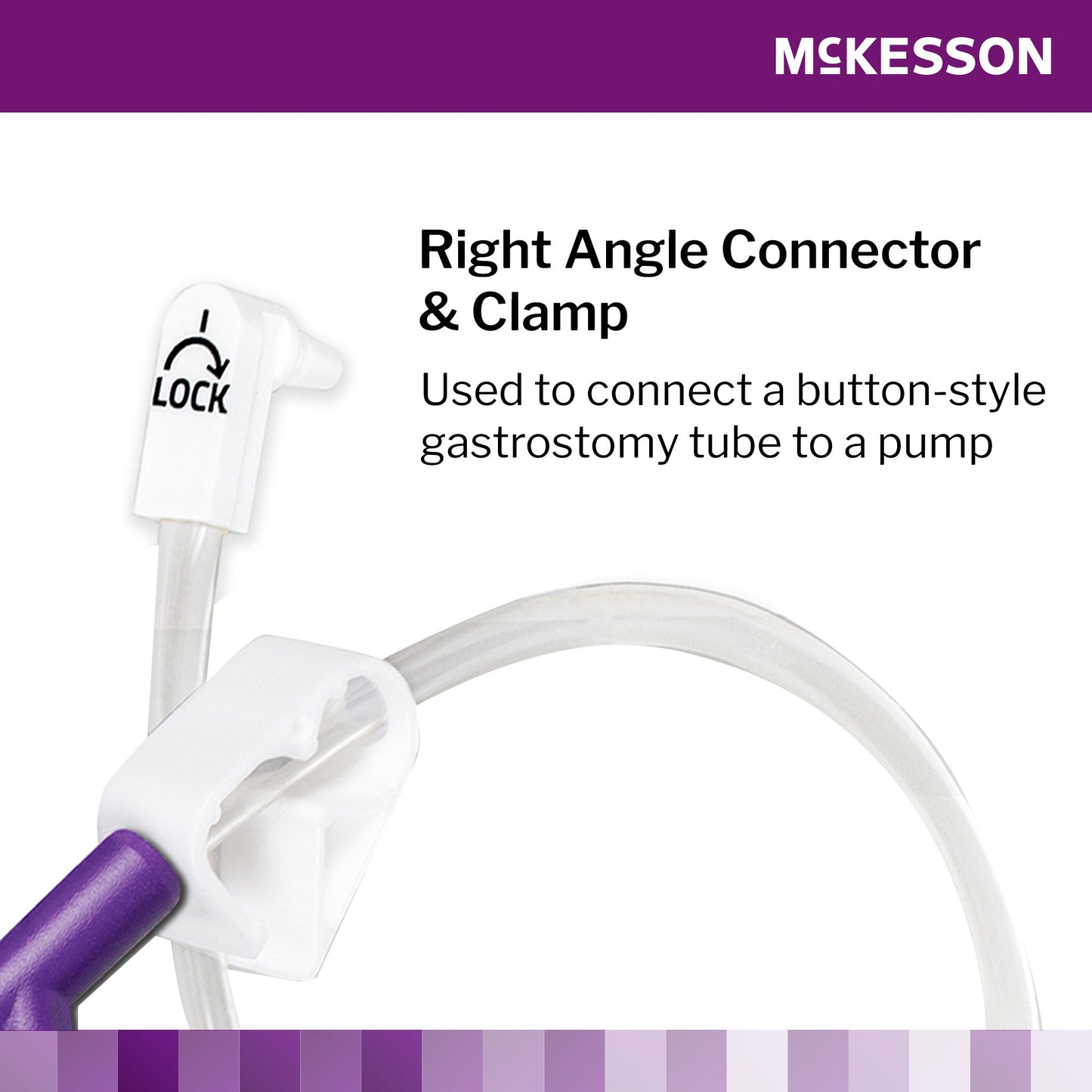 McKesson Bolus Enteral Feeding Extension Tube Set for use with Low-Profile Gastrostomy, Jejunal and Transgastric-Jejunal Feeding Tube
