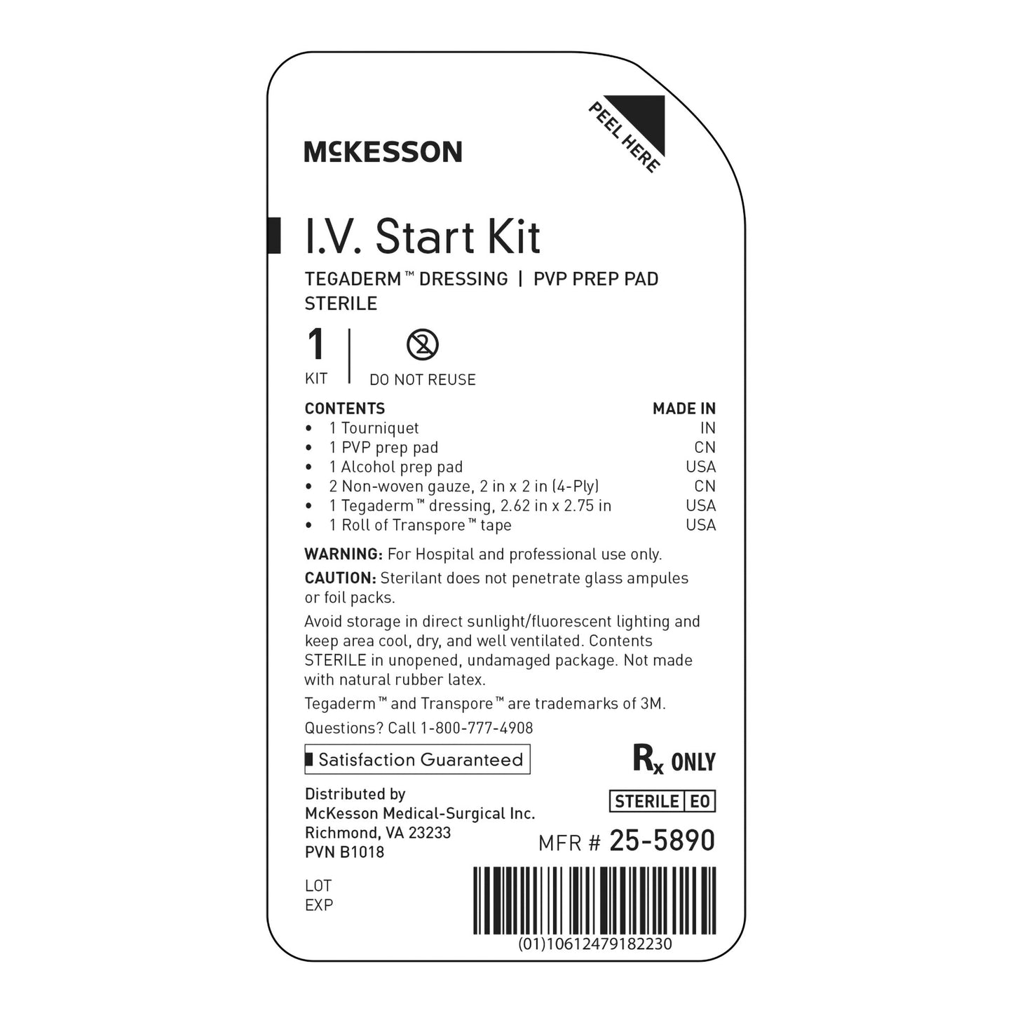 McKesson I.V. Start Kit