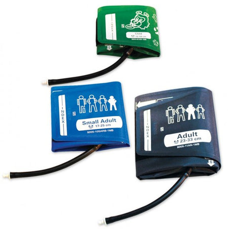American Diagnostic Corp 9005CKP Reusable Blood Pressure Cuff Set ADC Assorted Size Range Arm Nylon Cuff