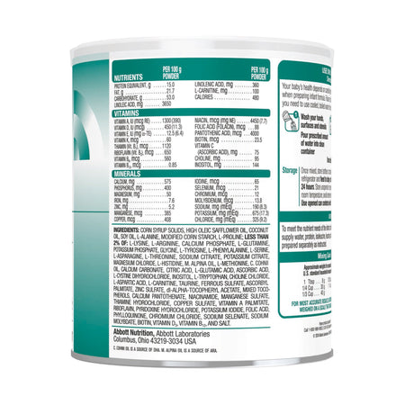 Abbott Nutrition 67048 Ketonex-1 Amino Acid-Modified Infant Formula With Iron, 14.1-ounce can