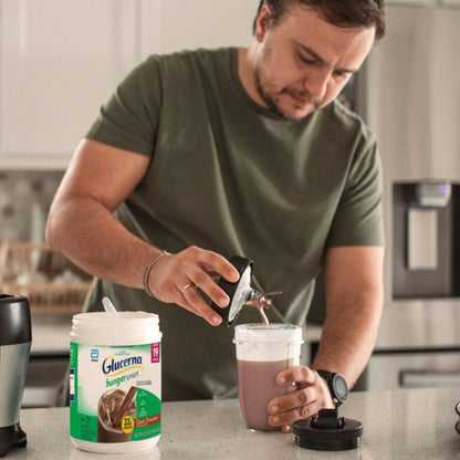 Oral Supplement Glucerna® Hunger Smart® Rich Chocolate Flavor Powder 22.3 oz. Canister