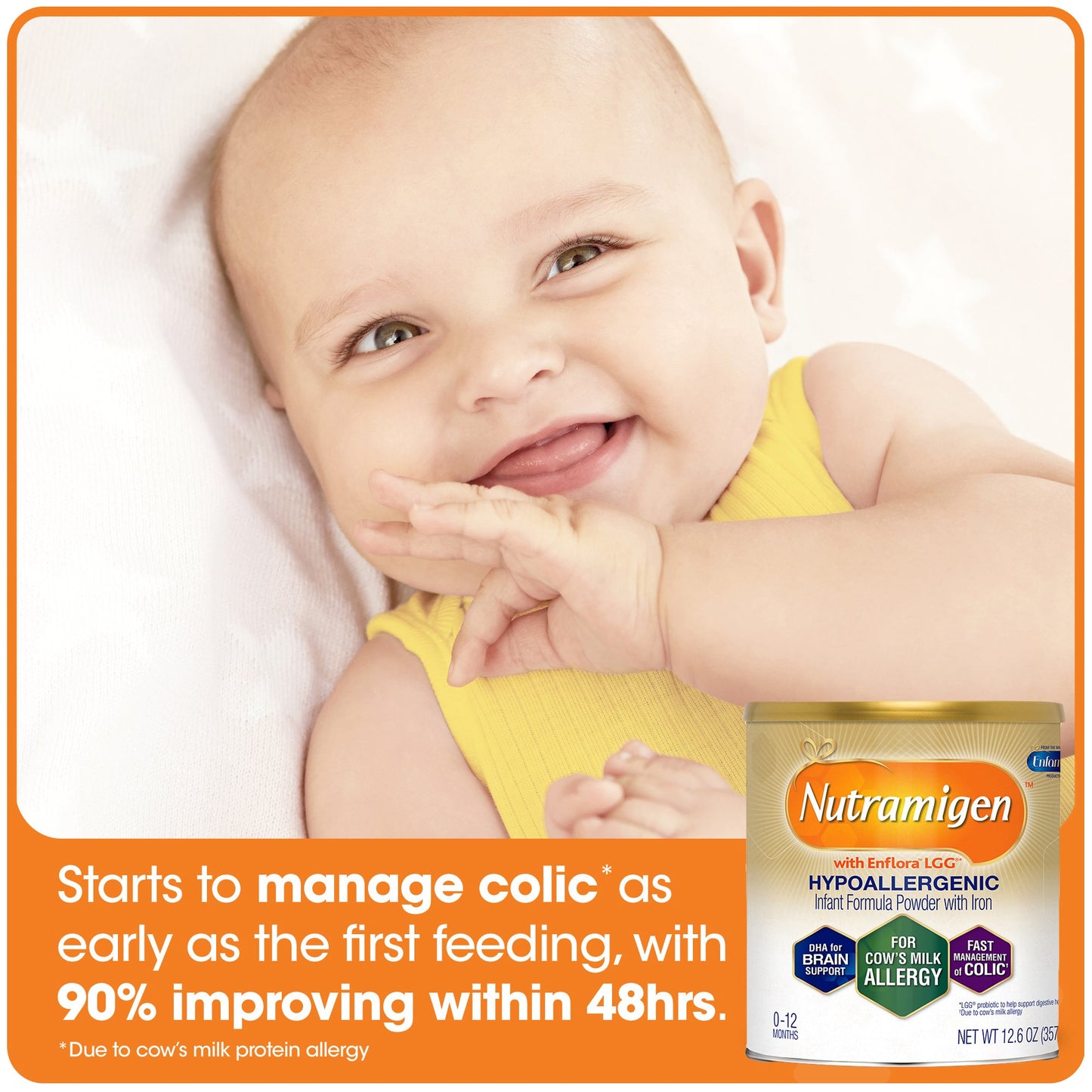 Enfamil® Nutramigen® with Enflora™ LGG® Powder Infant Formula, 12.6-ounce can