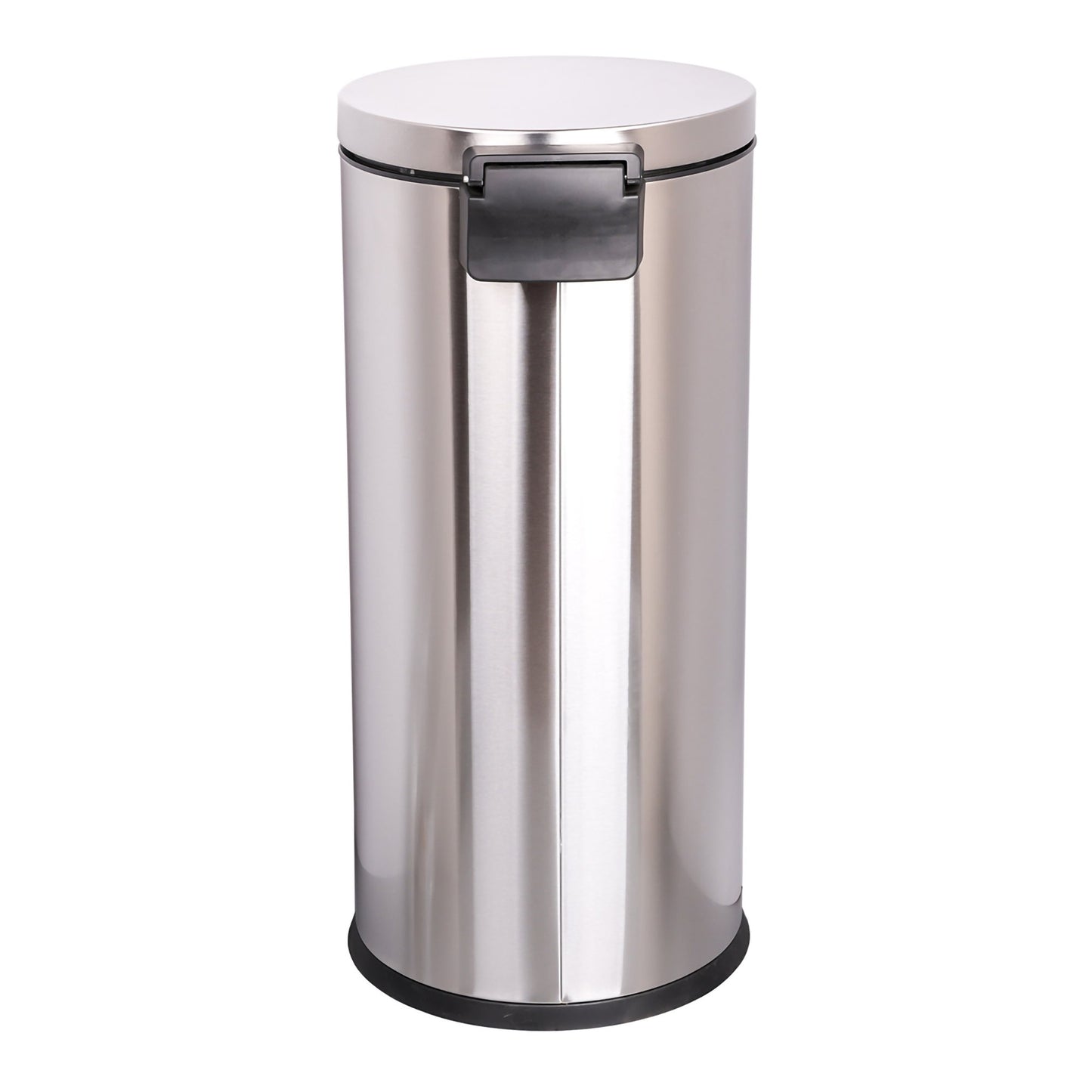 Trash Can McKesson 32 Quart / 8 gal. Silver Metal Round