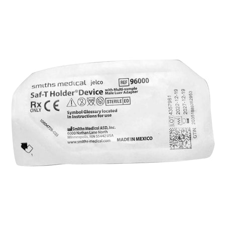 ICU Medical 96000 Jelco Saf-T Holder Blood Transfer Device for use with Collection Sets