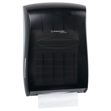 Paper Towel Dispenser K-C PROFESSIONAL Black Smoke Plastic Manual Pull Wall Mount