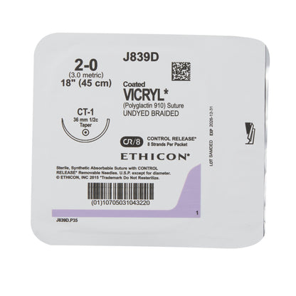Coated Vicryl™ Suture with Needle