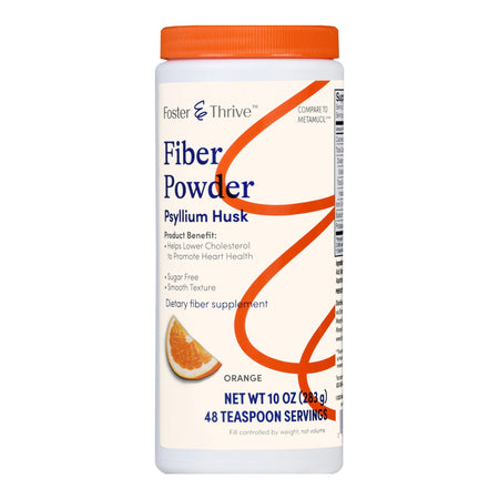 McKesson 1093995617 Foster & Thrive Fiber Powder Sugar Free Smooth Texture Orange