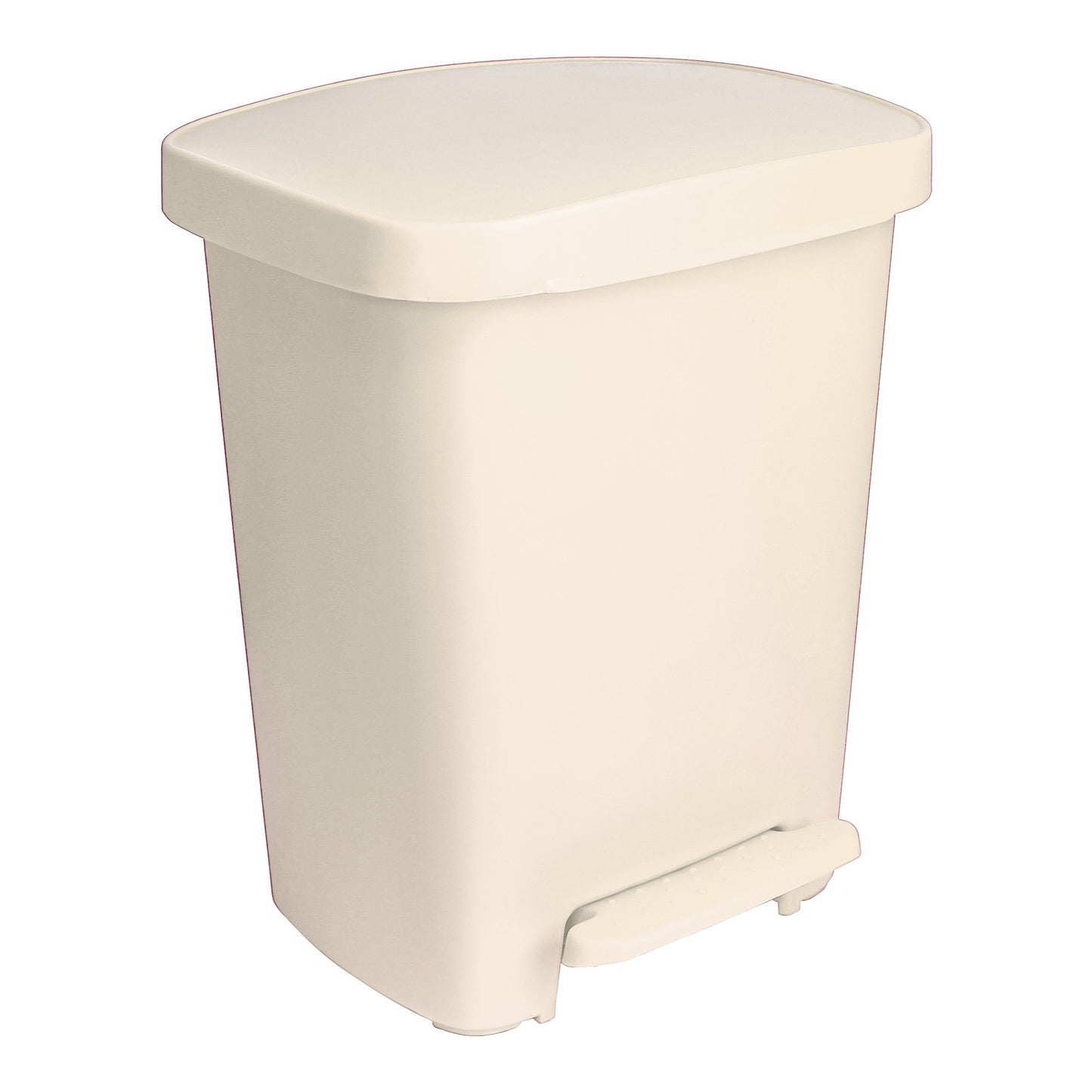 Trash Can McKesson 32 Quart / 8 gal. Beige Plastic Rectangular