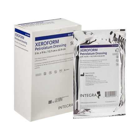 Gentell DKC20068 Xeroform Petrolatum Impregnated Dressing, 5 x 9 Inch