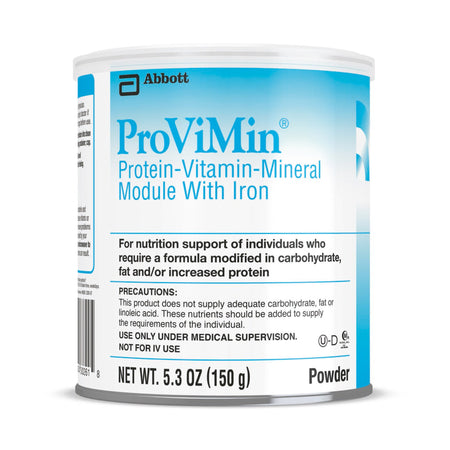 Abbott Nutrition 50260 ProViMin Protein-Vitamin-Mineral Module with Iron, 5.3-ounce can